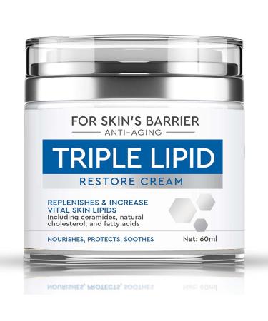 Triple Lipid Restore Cream Triple Restore Peptide Cream with Fatty Acid and Ceramides Anti-Aging Face Moisturizer for Skin Barrier Repair Effectively Norish the Skin & Enhance Skin Smoothness