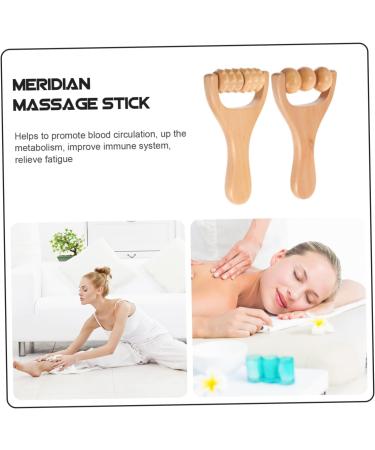 Fascia Massage Roller & Muscle Roller Stick | Manual Massage Tab & Wooden Trigger-Point Scooters | Ideal for Gua Sha Scraping - Fast International Shipping - Buy Online on GoSupps.com