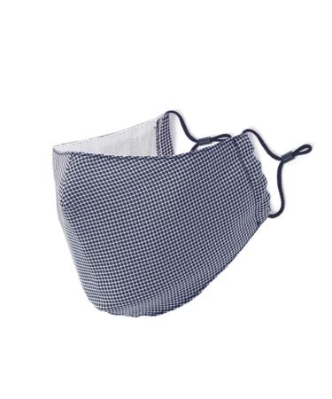 Dustproof Cotton Face Mouth Mask UV Protective Facial 2 Layers Cover Reusable Washable Navy Plaid Masks for Women Men TPZA92721