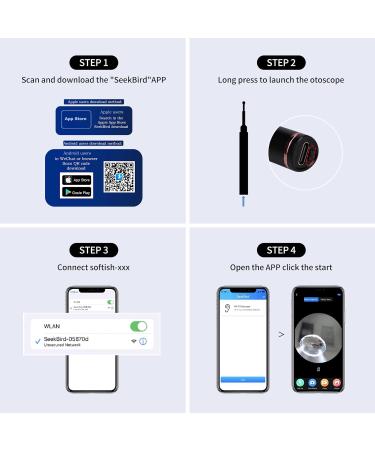 NATON Ear Wax Removal Kit - 1920P FHD Wireless Otoscope Ear Camera with 7 PCS Ear Spoon, Waterproof Ear Wax Remover for Adults, Kids, and Pets - Compatible with iOS and Android - Buy Online on GoSupps.com