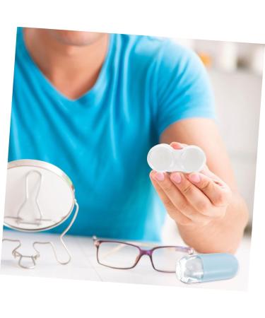Healeved 8 STK Travel Contact Lens Case - Portable Contact Lens Holder & Twizzer for Beauty Lenses - Durable Container with Box for Eyes - Buy Online on GoSupps.com