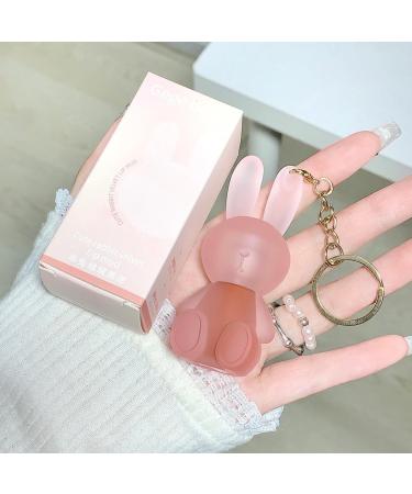 Super Cute Bunny Lip Glaze Keychain Lip Gloss - Portable Matte Velvet Lipstick Set (6 Pcs) for Girls | International Shipping - Buy Online on GoSupps.com