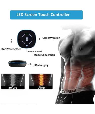 Yonars EMS Abdominal Muscle Trainer | USB Rechargeable Portable EMS Device for Abdomen Arms & Legs - Ultimate Fitness Solution - Buy Online on GoSupps.com