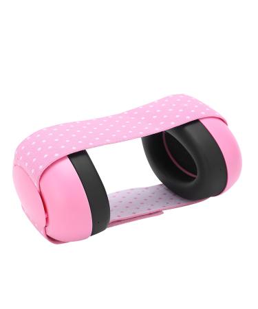 Baby belonging comfortable baby hearing protectors prevent hearing damage and improve the sleep adjustable elastic headband baby hearing protector-pink