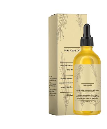 Hair Oil for Dry Hair - Oil for Dry Ends 30ml Natural Drops Anti-Frizz Root Strengthening Hair Loss Prevention Men Women