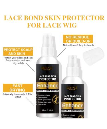Lace Wig Skin Protector 2 fl oz - Primer for Lace Wigs, Wig Glue, Tape, Extensions - Strong Natural Finish - Buy Online on GoSupps.com