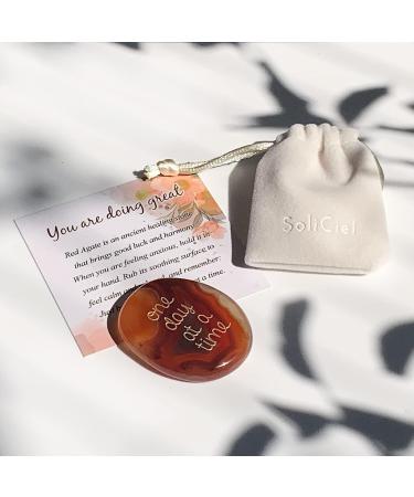 SOLICIEL Agate Stress Relief Fidget Toy - Thinking of You Gift for Women and Men - Buy Online on GoSupps.com