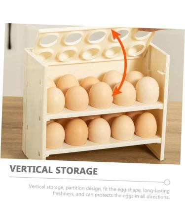Mikinona Garnish Tray Egg Storage Box Decorative Storage Boxes Eggs Organic Cage Egg Storage Rack Crisper Egg Holder - Buy Online on GoSupps.com