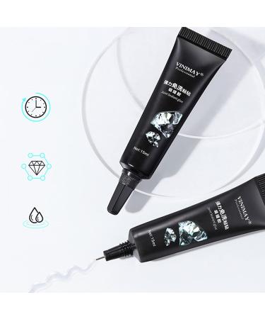 False Nail Rhinestone Glue - No Wipe Super Sticky Nail Rhinestone Glue Gel - Super Adhesive Nail Gel for Gems Gel Glue for Rhinestones Crystal Stones with High Sheer Texture Aezon 15ml - Buy Online on GoSupps.com