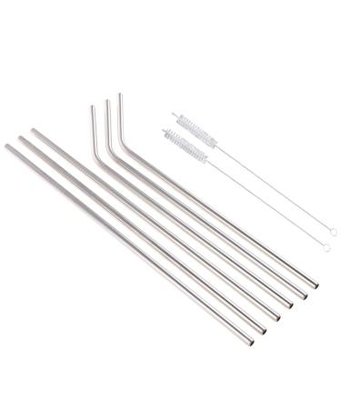 Stainless Steel Metal Drinking Straw Straws with Brush Kit Tools Stainless Steel Straw Cups for Toddlers Spill Proof