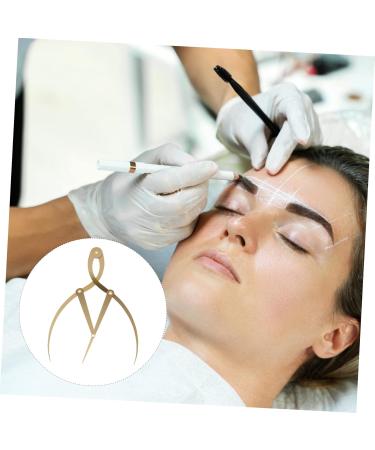 Hemoton 1pc Eyebrow Positioning Ruler Brow Mapping with Ruler Eyebrow Ruler Printable Appliance Gold Alloy 16.5x5.4cm Golden - Buy Online on GoSupps.com