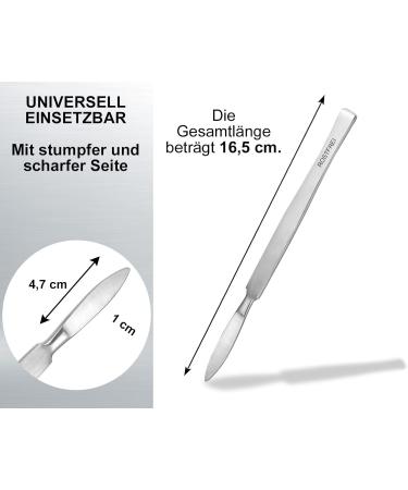 Professional Stainless Steel Hornhautschaber - Corneal Remover for Gentle Foot Care & Pedicure - Buy Online on GoSupps.com