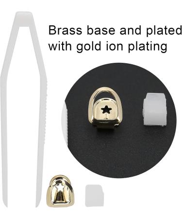 Hip Hop False Tooth Fashionable Hip Hop Tooth Single Brass for Most Teeth for Party for Daily Use(gold) - Buy Online on GoSupps.com