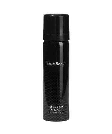 True Sons Hair Dye for Men With Instant Dye Booster Applicator for Grey Hair Color - Complete Hair Dye Kit for Natural Look - Mustache and Beard Hair Dye (1.75 oz) 4-6 Applications per Bottle (1 Bottle  True Black) 1.75 ...