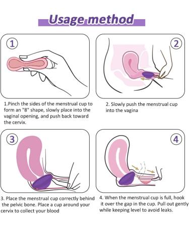 Fenyw Menstrual Disk - Reusable Soft Silicone Menstrual Disc & Tampon Alternative (Purple S+L) - Buy Online on GoSupps.com