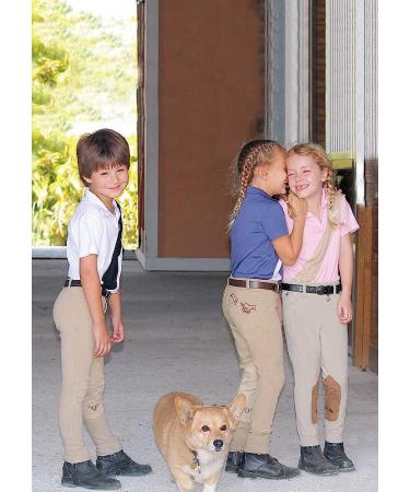 TuffRider Children's Starter Lowrise Pull-On Jods | Children UltraGripp Knee Patch Horse Riding Pants | Children's Equestrian Schooling Tights (US - 10 / UK - 14  Plum Caspia) - Buy Online on GoSupps.com