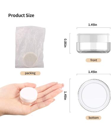 24-Pack 10ml Clear Empty Cream Can - Transparent Jars with Screw Cap for Lotions Candles & Cosmetics - Buy Online on GoSupps.com
