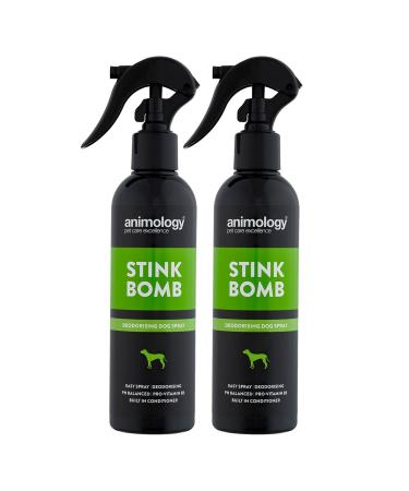 Animology Stink Bomb Deodorising Dog Spray Twin Pack 250ml