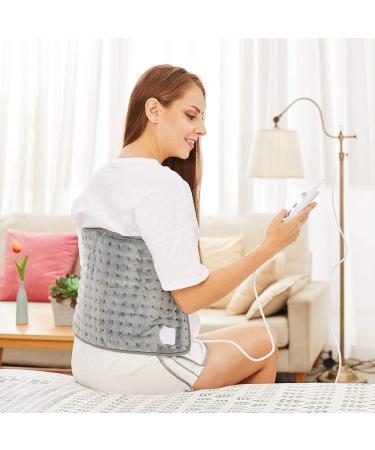 Mia & Coco Heating Pillows Automatic Switch-Off 10 Temperature Levels & Quick Heating 30x60cm Comfort Gray for Back & Neck Relief - Buy Online on GoSupps.com