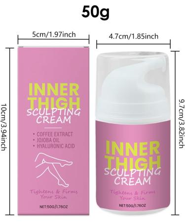 Firming Leg Cream | Smoothing Leg Cream 50g | Anti-Sagging Thigh Lotion Non-Greasy Texture Ideal for Home Care and Travel - Buy Online on GoSupps.com
