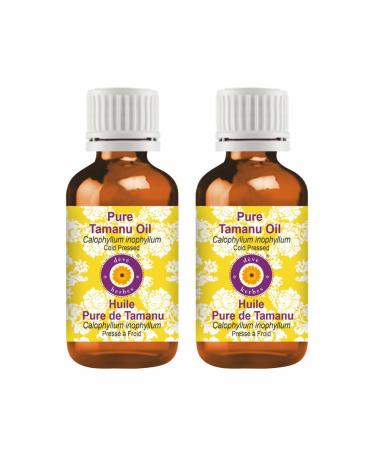 Deve Herbes Pure Tamanu Oil (Calophyllum inophyllum) Cold Pressed (Pack of Two) 100ml X 2 (6.76 oz) 3.38 Fl Oz (Pack of 2)