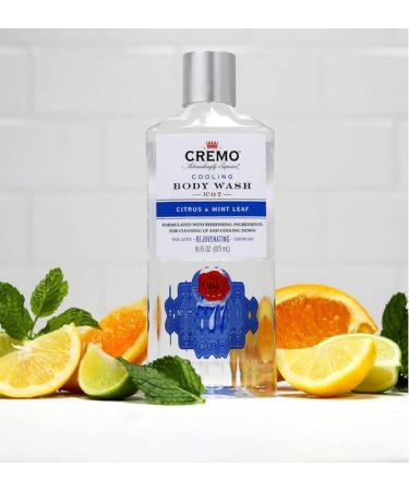 Cremo Cooling Citrus and Mint Leaf Body Wash 16 Fl Oz (2-Pack) - Buy Online on GoSupps.com