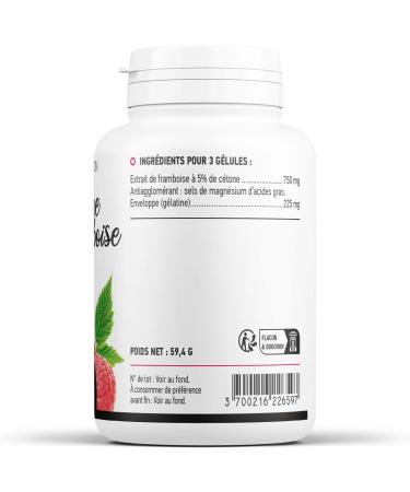 Raspberry Ketone - 250 mg - 180 Capsules - Buy Online on GoSupps.com