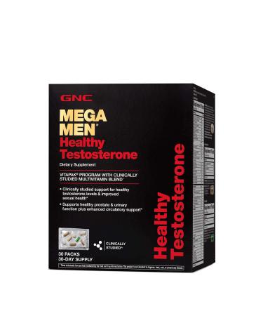 GNC Mega Men Healthy Testosterone Vitapak Program - 30 Vitapaks