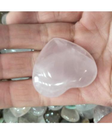 Rose Quartz Heart Crystals Natural Stones and Minerals Quartz Rose - (Color: 160-200Gram) - Buy Online on GoSupps.com