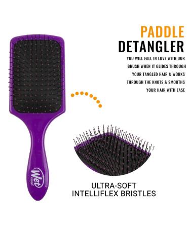Wet Brush Paddle Detangler Brush - Purple | Effortless Hair Untangling - Buy Online on GoSupps.com