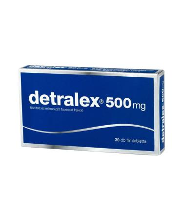 DETRALEX 500mg 30 Tablets Varicose Vein Heavy Legs Hemorrhoids France Made Micronized and Purified Flavonoid Fraction