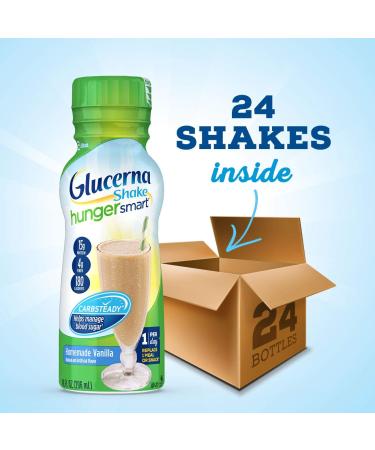 Glucerna Hunger Smart Shake - 15g Protein, 180 Calories, Vanilla Flavor - 24 Count - Buy Online on GoSupps.com
