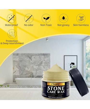 FYeang Stone Polishing Care Wax Manual Natural Polishing Care Wax Stone Care Marble Repair Wax Stone Furniture Polish for Marble Furniture Ceramic Tiles Quartz Countertop - Buy Online on GoSupps.com