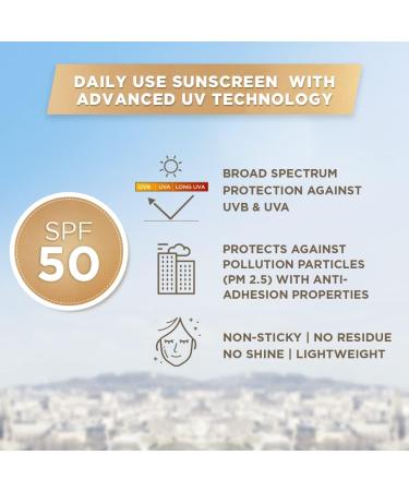 L Or al Paris Sunscreen Non-Greasy Anti-Ageing Sunscreen With Vitamin C UVA & UVB Protection With SPF 50 PA+++ Correct & Protect UV Defender Serum Protector 50 ml - Buy Online on GoSupps.com