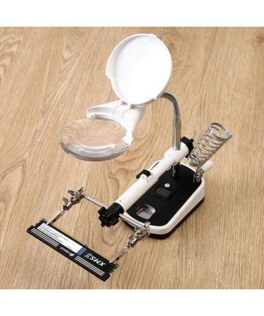  LED 5X 10X Magnifying Lamp Metal Clamp Reading Jewellery Loupe Watch and Electronic Repair Fashion and Nature Better Life - Buy Online on GoSupps.com