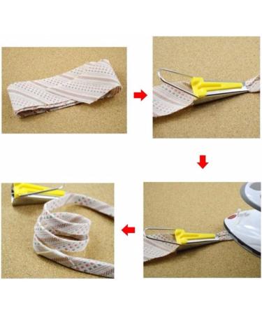 Bias Tape Maker Tool Set with 4 Sizes - 6mm, 12mm, 18mm, 25mm - Includes Tape Binding Presser Foot for Patchwork - Buy Online on GoSupps.com