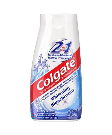 Colgate Liquid Gel 2-in-1 Whitening Toothpaste and Mouthwash 100 mL
