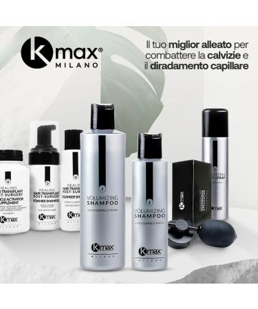 Kmax International SRL Kmax Volumizing shampoo gentle cleanser conditioning and volumizing based on aloe vera and guar rubber frequent use 250 ml - Buy Online on GoSupps.com