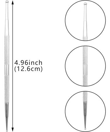 5 Pack Nail Dotting Pen Stainless Steel Double-ended Painting Nail Dotting Pens DIY Nail Decorations Manicure Tools for Home Beauty Nail Salon - Buy Online on GoSupps.com