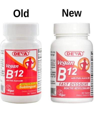 Deva Vegan Vitamins B-12 Sublingual 90 Tabs - Essential for Energy & Metabolism - Buy Online on GoSupps.com