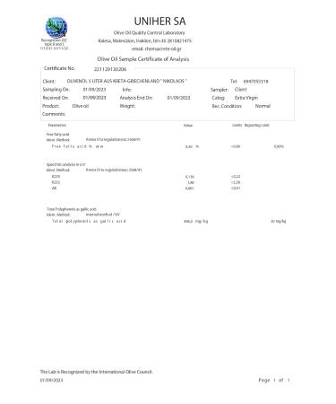 Buy Nikolaos Premium Extra Virgin Olive Oil 5L - Cold-Pressed from Crete Greece | Rich in Polyphenols | Super Fresh Quality - Buy Online on GoSupps.com