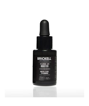 Brickell Men's Hyaluronic Acid Booster Serum for Men Natural and Organic Hyaluronic Acid Booster for Face to Hydrate and Nourish Skin Reduce Fine Lines and Wrinkles Unscented .50 Ounce Unscented .55 Ounce