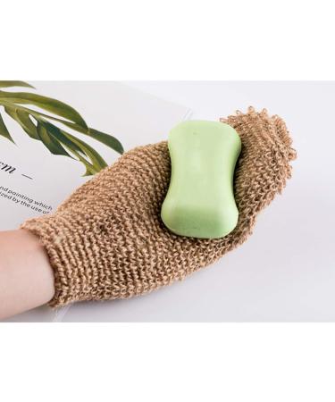 Milists Jute Fiber Bath Hand Shoes & Soap Bag 2 Piece Set for Foaming & Drying Soap | Natural Shower Gloves - Buy Online on GoSupps.com