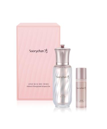 Sooryehan Ultimate Pomegranate (Ampoule Set 1.9fl oz) - Skin Elasticity Reduced Wrinkles & Skin Tone Improvement Elastin Vitamin C Adenosine & Niacinamide