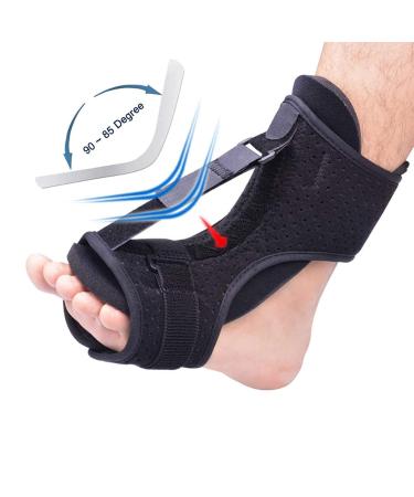 Foot Drop Orthosis & Achilles Tendonitis Night Brace | Adjustable Breathable Splint for Fasciitis & Varus Correction - International Shipping Available - Buy Online on GoSupps.com
