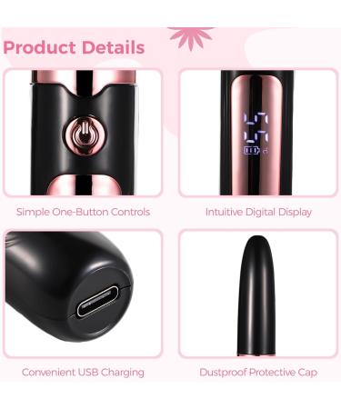 Heated Eyelash Curler with Combs - Anti-Burn Electric Curler 4 Temp Settings & 30S Fast Heat-Up | USB Rechargeable Makeup Tool for Long-Lasting Curls - Buy Online on GoSupps.com