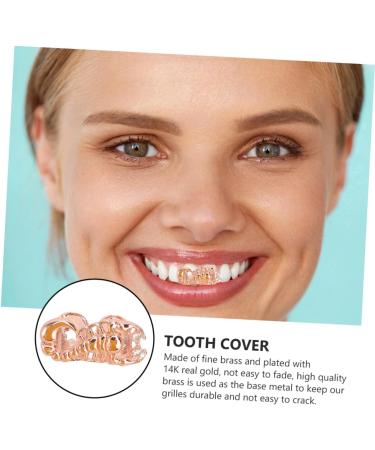 Amosfun 1pc Scorpion Single Braces Clothing for Men Mouth Teeth Grill Tooth Cover Man Grill Cover Fashion 2X1cm Golden - Buy Online on GoSupps.com