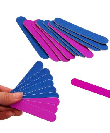 100 Mini Nail Files - Double-Sided Emery Boards 180/240 Grit for Professional Nail Care at Home & Salon - Buy Online on GoSupps.com
