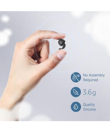 Silicone Ear Plugs for Sleep - Reusable & Comfortable Noise Cancelling Earplugs - 16 Tips in 4 Sizes, 2 Travel Boxes - 33dB Noise Reduction - Ideal for Sleeping, Sensitivity & Flights (Black) - Buy Online on GoSupps.com