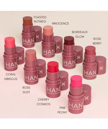 HAN Skincare Cosmetics All Natural 3-in-1 Multistick | Rose Berry Shade | 0.20 oz - Buy Online on GoSupps.com